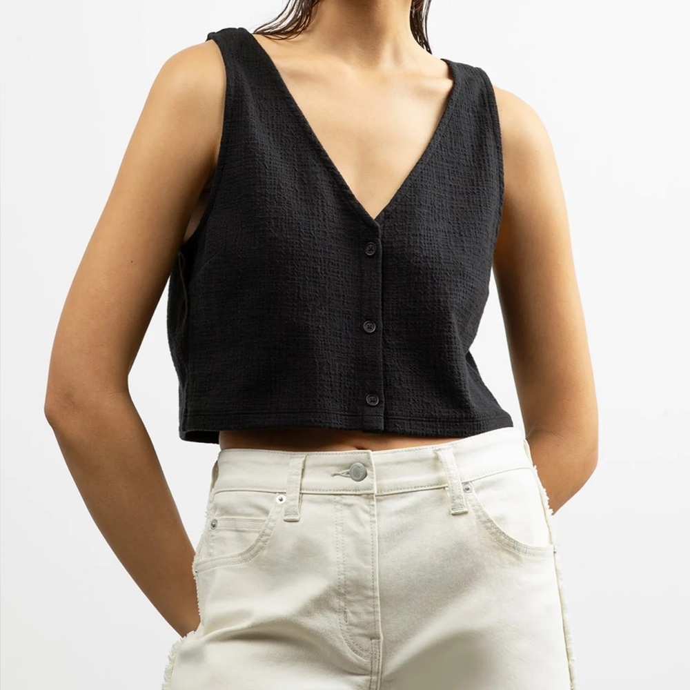 Oak and Fort button front tank